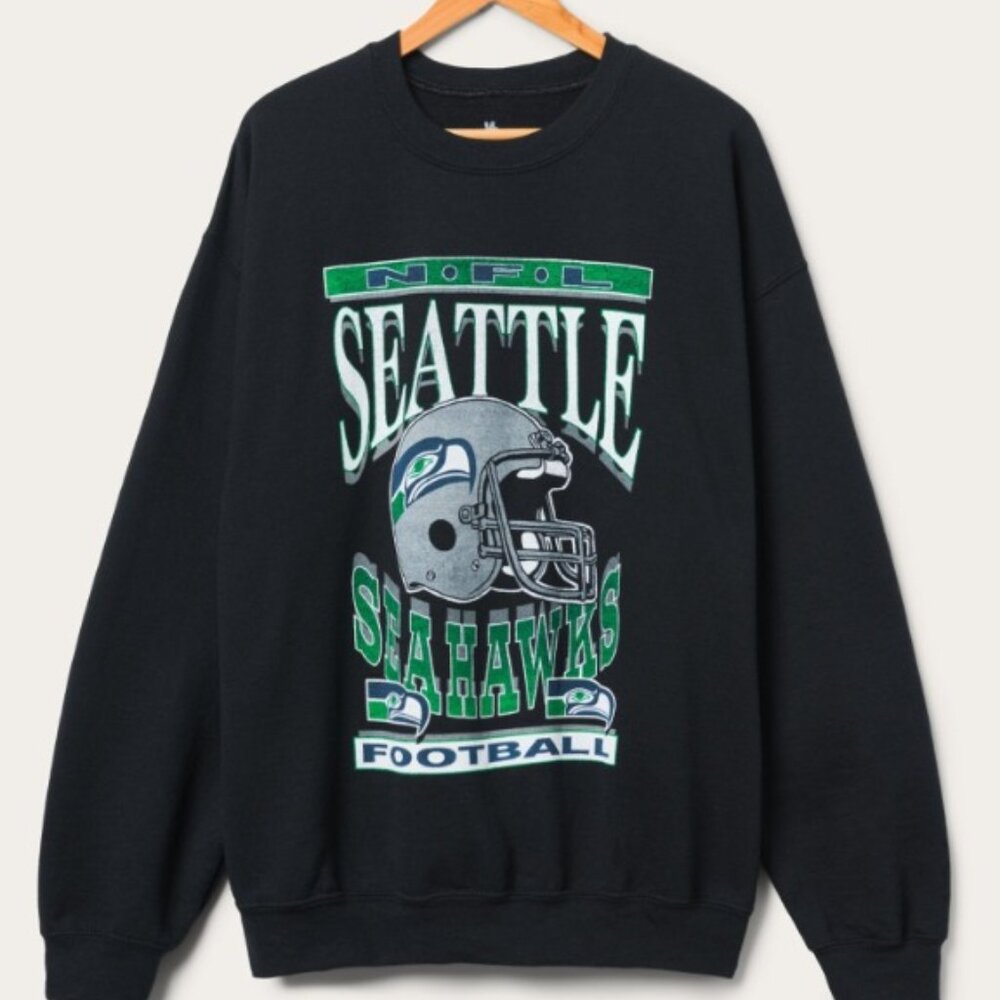 Seattle Seahawks Helmet shirt sweatshirt hoodie vintage retro 90s K57888